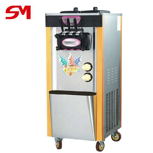 Máquina de Helado Suave Comercial Guangshen 2200W - 28-32L/h (De Pie)