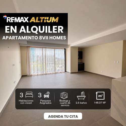 EN ALQUILER APARTAMENTO A ESTRENAR DE 148m2 | BAÑO SOCIAL, 3 PARQUEOS, BODEGA, HABITACION Y BAÑO PARA EMPLEADA