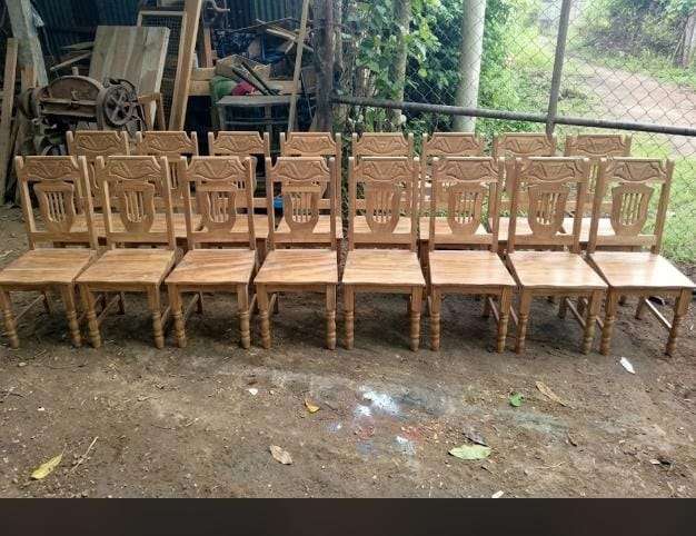 Muebles de Madera Rústicos NUEVOS - Mesas de Rodaja y Sillas (Se vende por unidad o juego)
