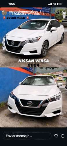 NISSAN VERSA SV 2024 solo 22,000 MILLAS COMO NUEVO 