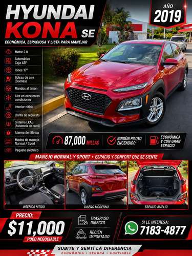 Hyundai kona SE 2019