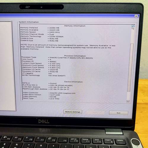 Laptop profesional: Dell Latitude 5300 (Sin detalles) - Imagen 2