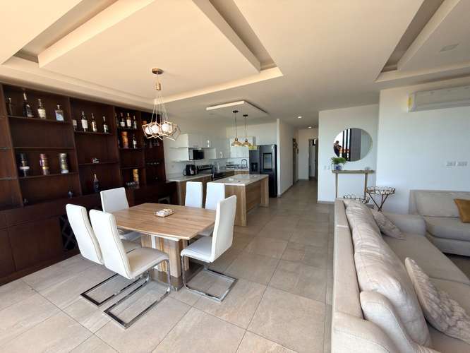  SE ALQUILA APARTAMENTO 105 CONDOMINIO ESCALON, AMUEBLADO - Sala  - Comedor con bar empotrado  - Cocina completament - Imagen 2