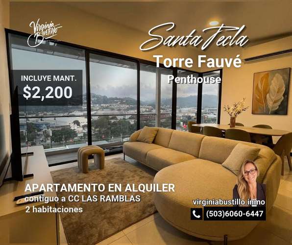 Torre Fauvé PENTHOUSE en Alquiler AMUEBLADO
