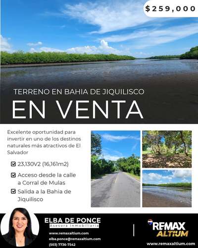 TERRENO EN VENTA EN BAHIA DE JIQUILISCO