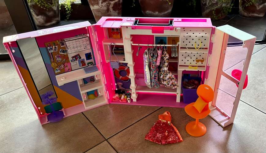  CLÓSET PORTÁTIL BARBIE ORIGINAL MATTEL 