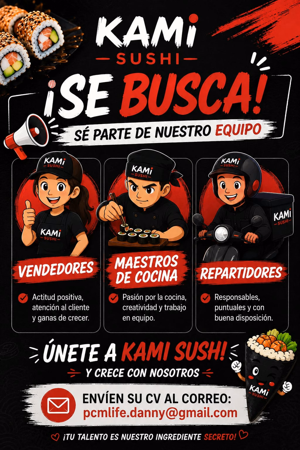 kami sushi quinta region